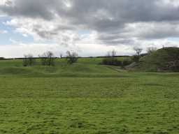 5 photographs of Bishopton Motte and Bailey. Photograph by Dr Emma Watson